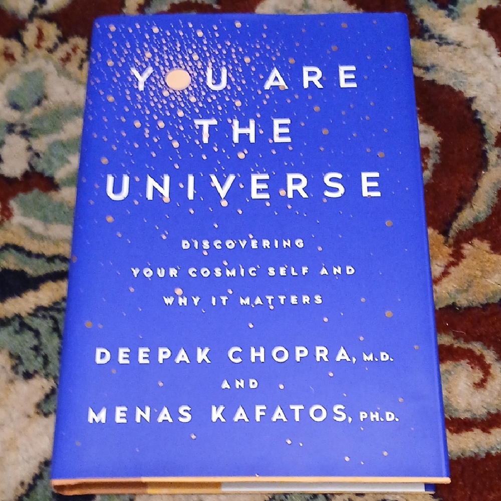 You Are the Universe Book by Deepak Chopra and Menas Kafatos - Blue Cover first